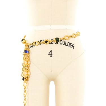 Karl Lagerfeld Glass Bead Chain Belt