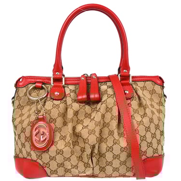Gucci Beige GG Sukey 2way Shoulder Handbag