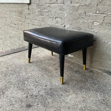 MCM Vinyl Ottoman