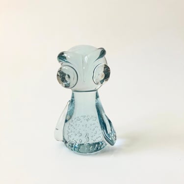 Vintage Art Glass Owl 