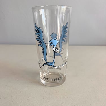 1973 Looney Tunes Pepsi Glass Warner Brothers Road Runner 