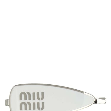 Miu Miu Women White Metal Hair Clip