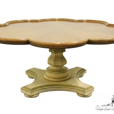 HENREDON FURNITURE Country French Provincial 39" Flower Shaped Accent Coffee Table 