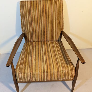 Vintage MCM Armchair in original fabric. 