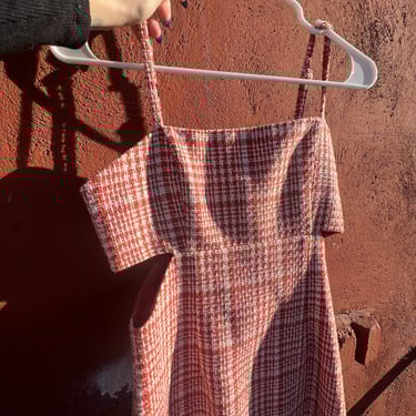 Orange Tweed Dress 