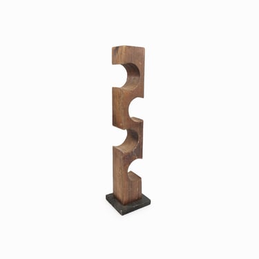 Abstract Wooden Sculpture Vintage 