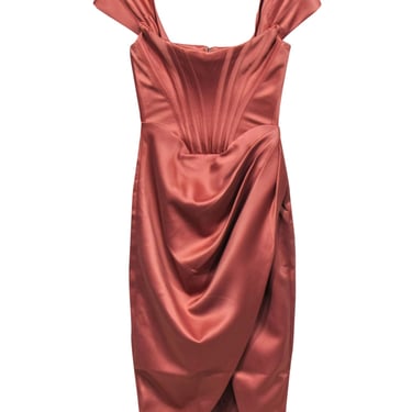 House of CB - Blush Pink Satin Corset Dress Sz XS