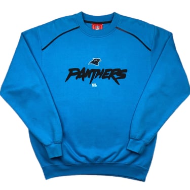 Vintage 90s/Y2K Carolina Panthers Football Embroidered NFL Crewneck Sweatshirt Pullover Size Large 