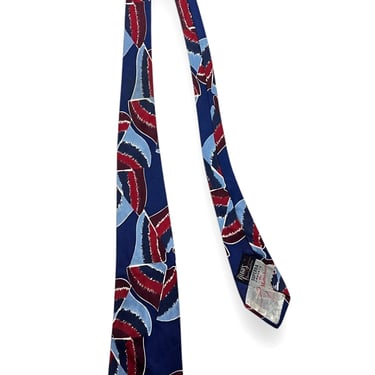 Vintage 1940s/1950s SUPERBA CRAVATS Necktie ~ Art Deco / Rockabilly / Swing ~ Neck Tie / Cravat ~ 