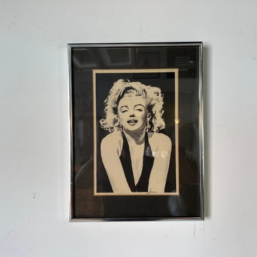 80's Lanse Marilyn Monroe Pastel Portrait 