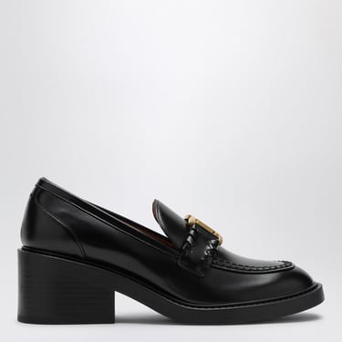 Chloe Merci Black Heeled Loafer Women