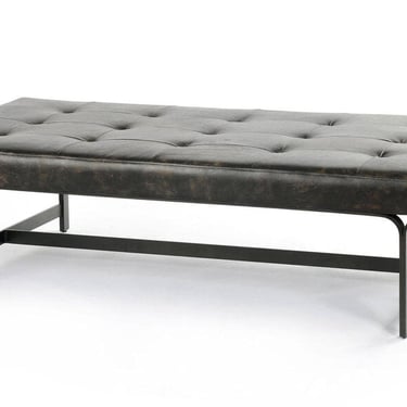 Top-Grain Leather Coffee Table