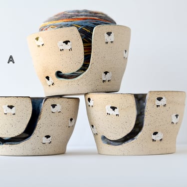 Small Sheep Yarn Bowl | Handmade Pottery | Gifts for knitters | Gifts for crocheter | Birthday Gifts | Christmas Gifts 