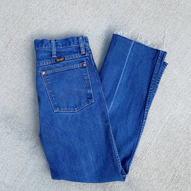 Vintage Wrangler Black Label High Waisted Denim Cutoff Jeans 