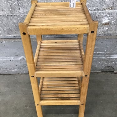 Slatted Oak Plant Stand (Seattle)