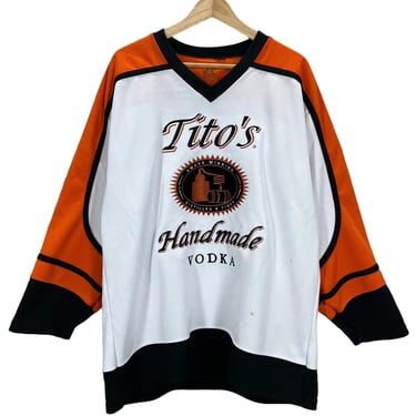 Tito's Vodka Embroidered Hockey Jersey Fits Large | Downtown