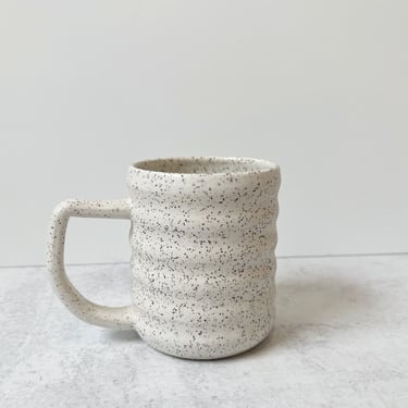 White Bubble Mug with speckles 