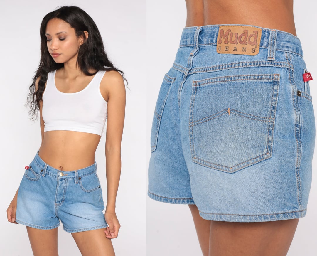 Y2K Jean Shorts Mudd Jean Shorts Mid Rise Blue Shop Exile Tucson AZ