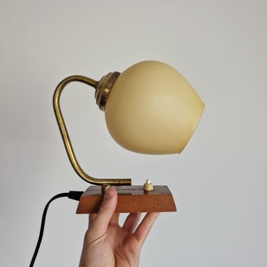 Vintage Bedside  Lamp / Space Age Nightlight / Bedroom Lamp / Table Lamp / Desk Lamp / Yugoslavia / 1970s 