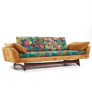 Adrian Pearsall Style Flexsteel Mid Century Gondola Sofa - mcm 