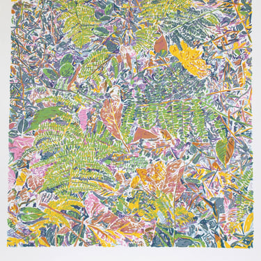 George Chemeche, Ferns, Screenprint, signed and numbered in pencil 