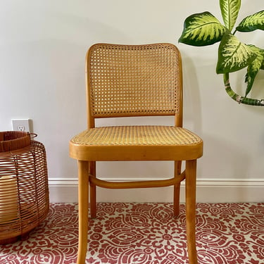 Mid Century Prague Thonet Cane Bentwood Chair (Four Available) No. 811 - Josef Hoffman Chair - Cane Dining Chair - Made in Poland 