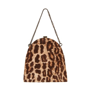 Dolce &amp; Gabbana Cheetah Print Chain Top Handle Bag