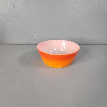 Orange and Red Anchor Hocking Fire King 8 oz Bowl 