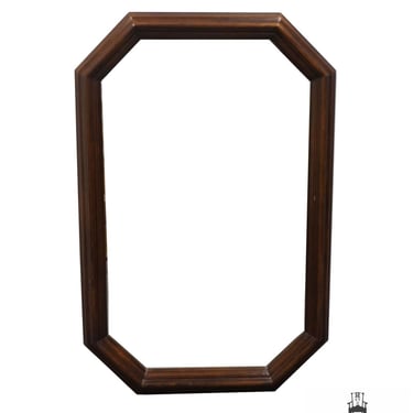 HENREDON FURNITURE Solid Walnut Rustic European Style 31" Dresser / Wall Mirror 4-8000 