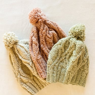 Le Ski Cable Knit Wool Winter Hat