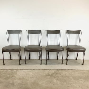 Vintage Modern Steel Dining Chairs by Shaver Howard- 4 