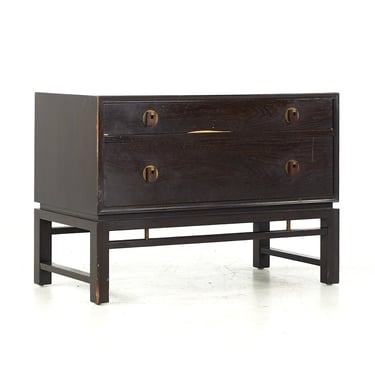 Dunbar Mid Century 2-Drawer Chest Nightstand - mcm 