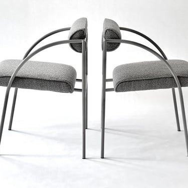 draft - A pair of Rodney Kinsman Bieffeplast "Vienna" Chairs newly upholstered