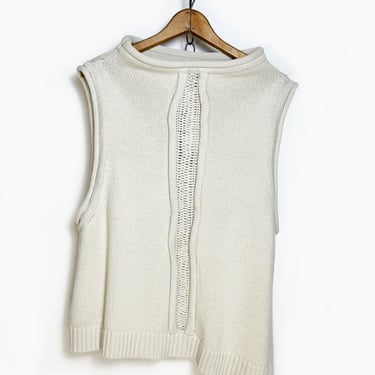 Woven Detail Sweater Vest