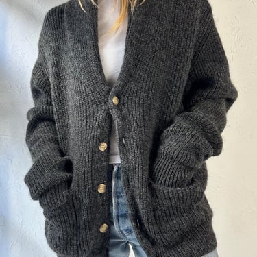 90s ‘Neil Martin’ Gray Wool Cardigan / Medium 