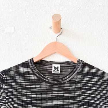 Missoni Ribbed Top - Black/White