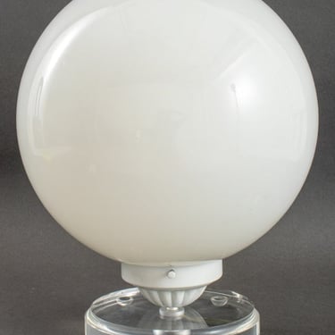 Globe Lamp on Lucite Base, 1980s