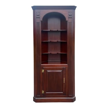 Chippendale Style Open Top Mahogany Corner Cabinet 
