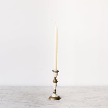 Vintage Mother of Pearl Candlestick