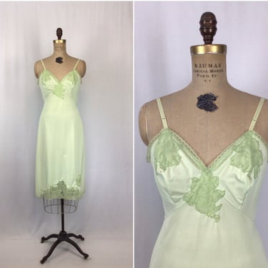 Vintage 50s slip | Vintage lime green lace dress | Bee & Mason - Portland,  OR | ATTIC