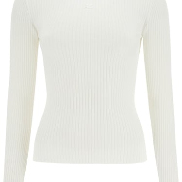 Courreges "Ribbed Stretch Knit Pullover Sweater Women