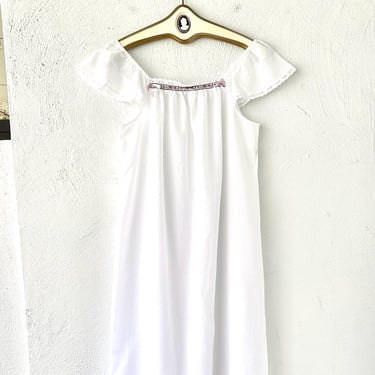 Vintage 70s Sears Hawaiian Dress Gunne Sax Prairie Victorian Revival Hawaii Muumuu 