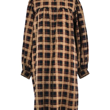 Yves Saint Laurent Plaid Smock Dress