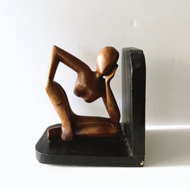 Lady Thinking Sculpture Bookend 