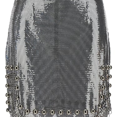 Rabanne Women Metallic Mesh Skirt