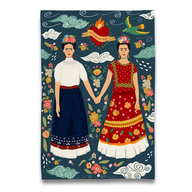 Frida Kahlo Twins Tea Towel