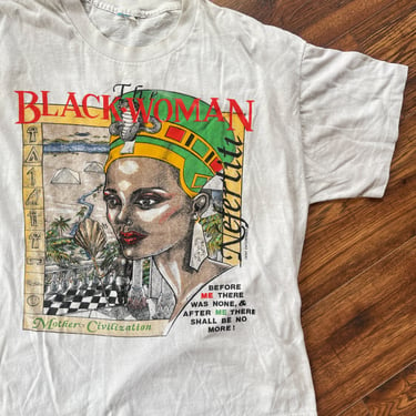 Vintage &quot;Black Woman: Mother of Civilization” T-Shirt (1990's)