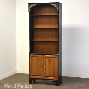 Hitchcock Maple Bookshelf Cabinet 