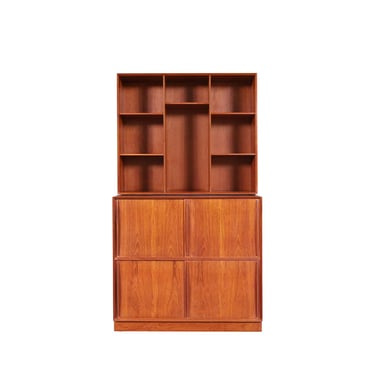 Danish Modern Teak Bookcase Cabinet by Peter Hvidt and Orla Molgaard-Nielsen