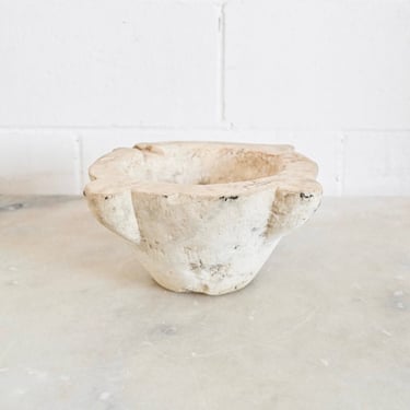 antique french marble mortar